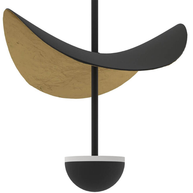 Plafonniere Wings of Light Zwart Goud Ø50cm