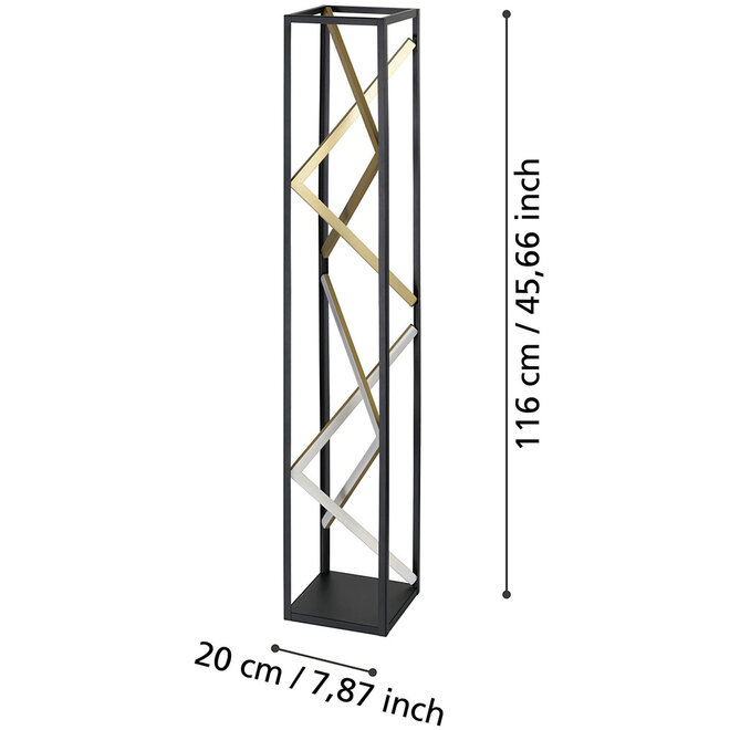 Vloerlamp Kubistisch Penela Hoogte 116 cm
