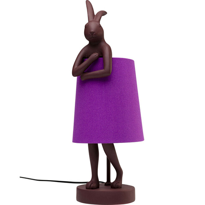 Table Lamp Animal Rabbit Matt Purple H50cm