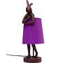 Table Lamp Animal Rabbit Matt Purple H50cm