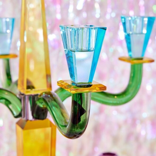 Glazen Kandelaar Fancy Crystal H60cm