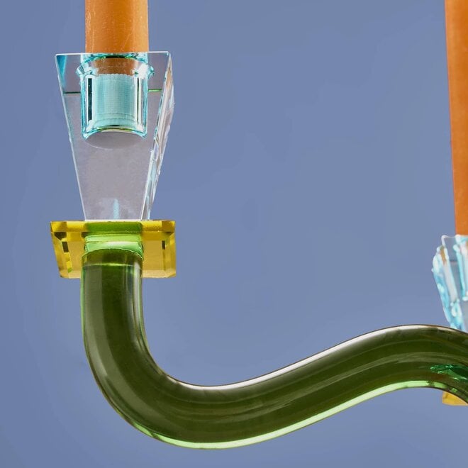 Glazen Kandelaar Fancy Crystal H60cm