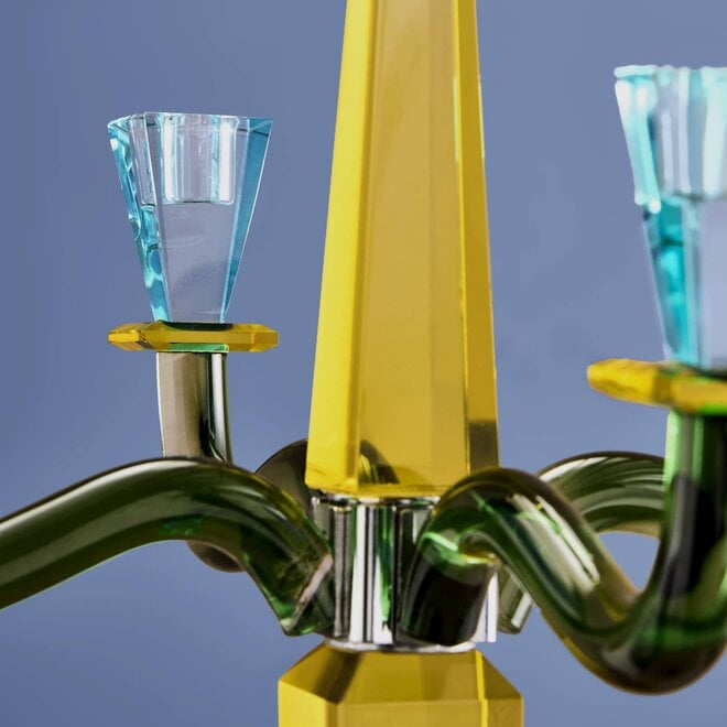 Glazen Kandelaar Fancy Crystal H60cm