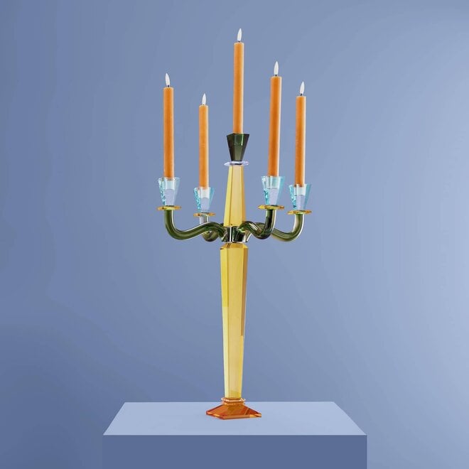 Glazen Kandelaar Fancy Crystal H60cm