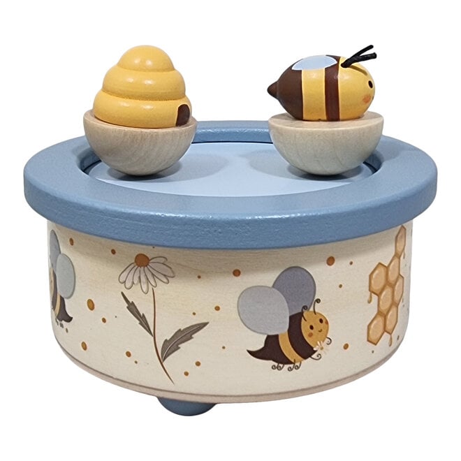 Speeldoos dansende Honingbij met Korf