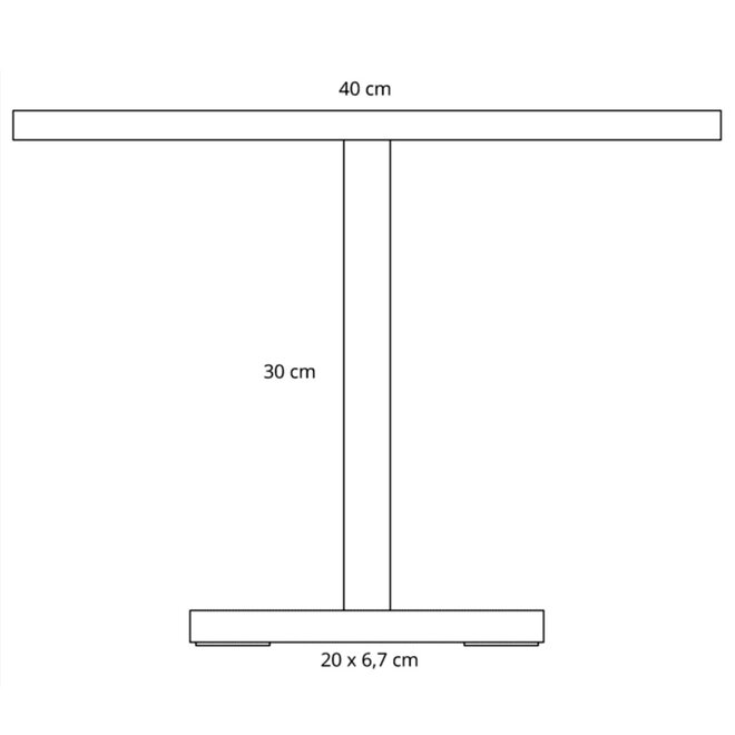 Sompex Tafellamp Meridian BIG | Accu | in- & outdoor | zwart