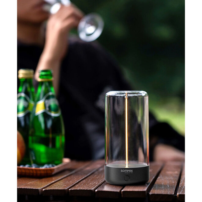 Sompex Oplaadbare Tafellamp Pulse | in- & outdoor | antraciet