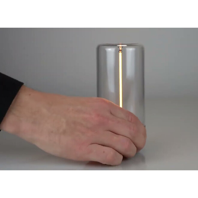 Sompex Oplaadbare Tafellamp Pulse | in- & outdoor | zilver