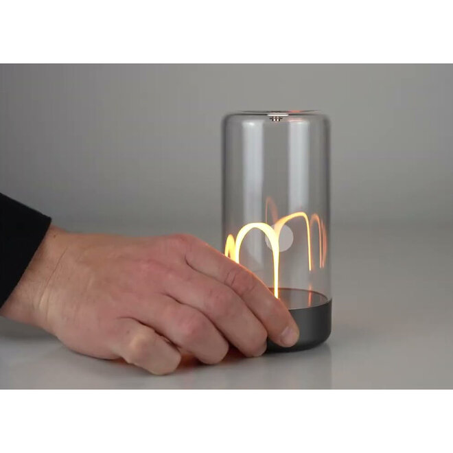 Sompex Oplaadbare Tafellamp Pulse | in- & outdoor | zilver