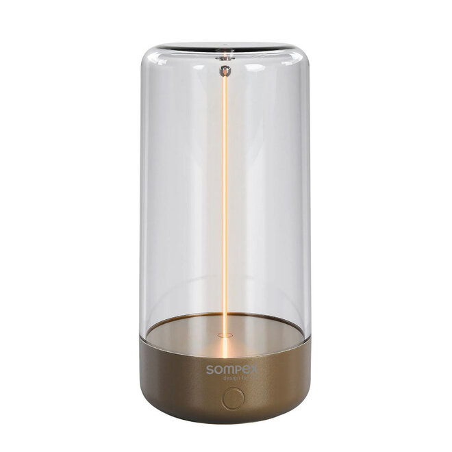 Sompex Oplaadbare Tafellamp Pulse | in- & outdoor | goud