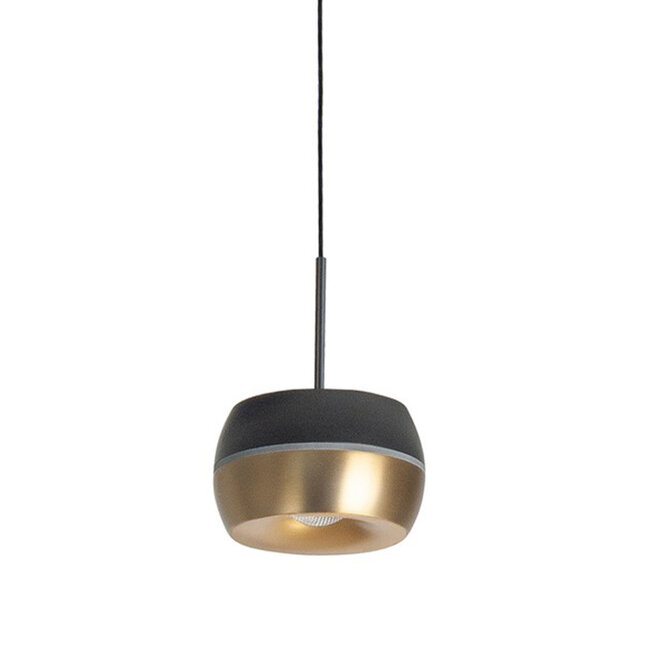 Hanglamp Nova Zwart Goud 5 lichts