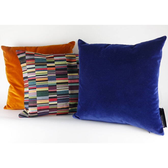 Sierkussen Velours Extreme Blue 45x45