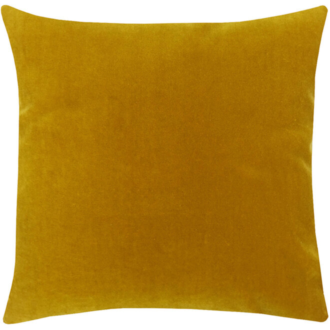 Sierkussen Velours Ocre 45x45
