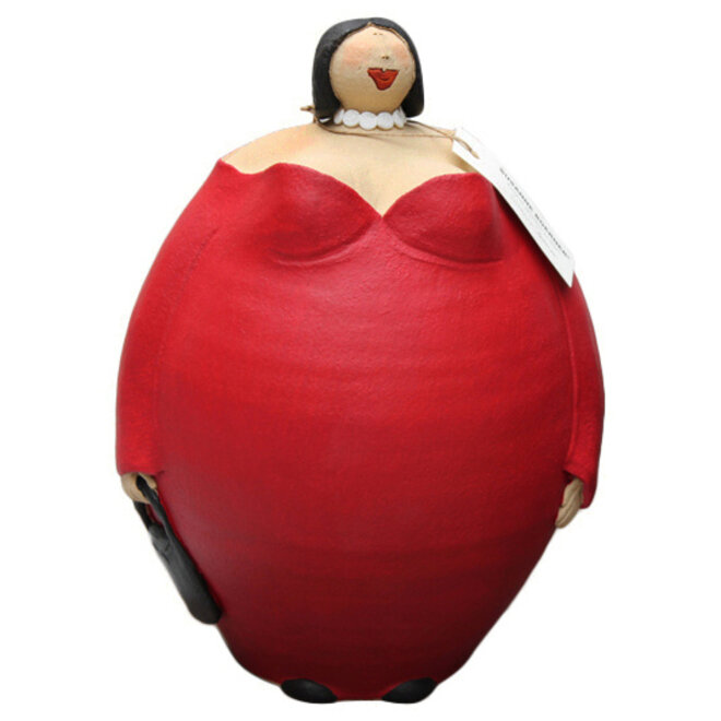 De Directeursvrouw, rood H25cm