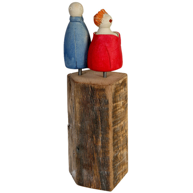 Achter elke succesvolle vrouw staat een sterke man, Keramiek H32cm