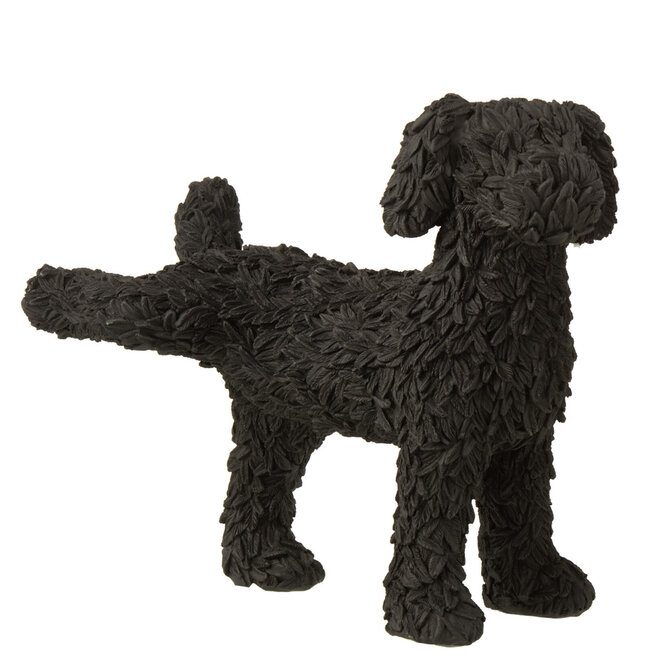 Plassende Hond Max 21cm, zwart