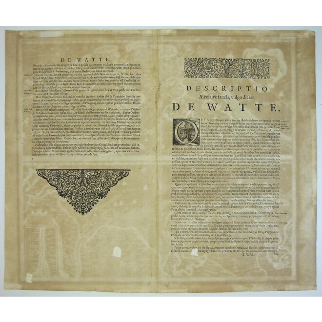 Collectie Gouldmaps - Waddenzee; J. Janssonius - Nieuwe Caerte (..) van Amsterdam over de Watten tot de Stadt Hamborch toe. - 1637