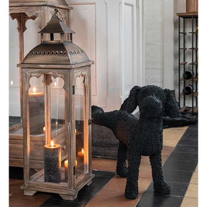 Plassende Hond Max 44cm, zwart