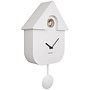 Wall Clock Modern Cuckoo White H41cm