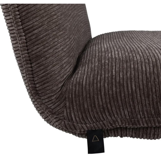 Fauteuil Bresha Bruin Rib
