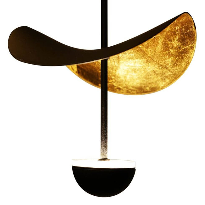 Plafonniere Wings of Light Zwart Goud Ø50cm