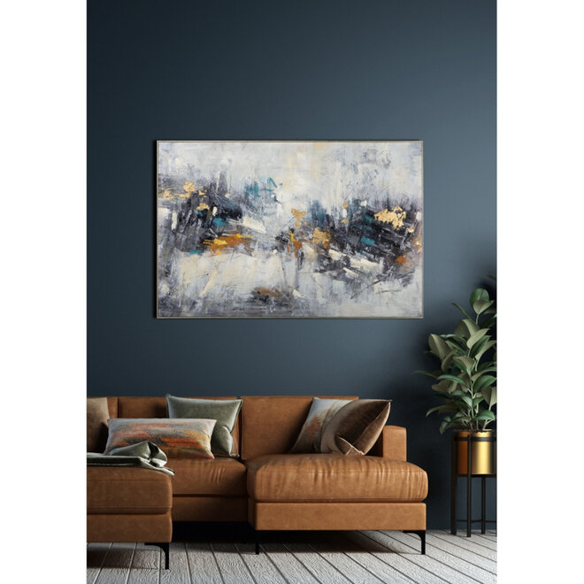 Canvas schilderij Ice Gold 100x150