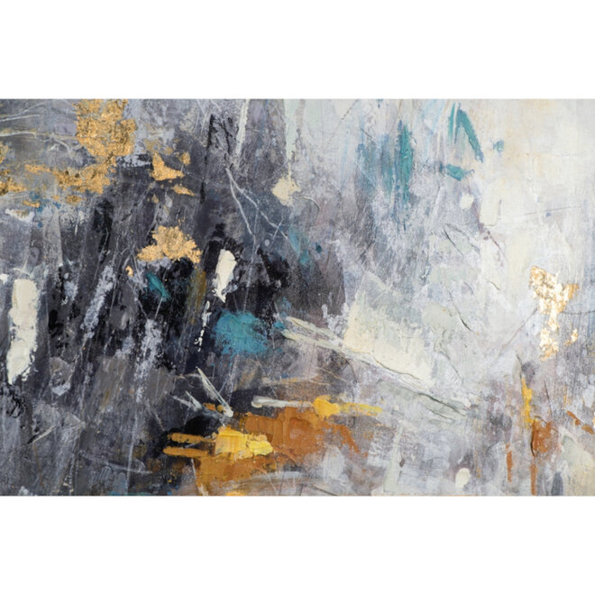 Canvas schilderij Ice Gold 100x150