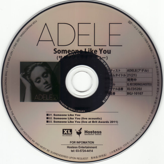 Muziekdoosje met melodie: Someone Like You (Adele)