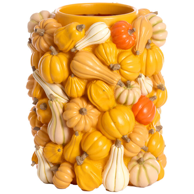 Vaas Pompoenen geel oranje H33cm