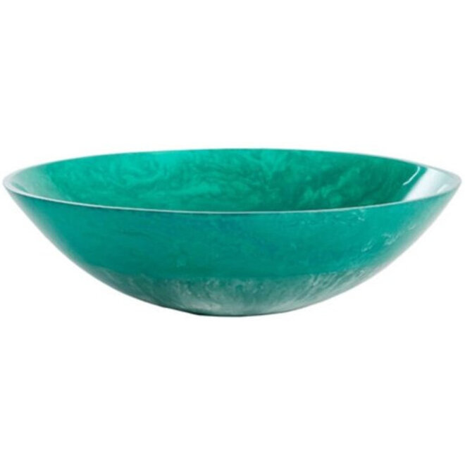 Schaal Binanga petrol emerald Ø34cm