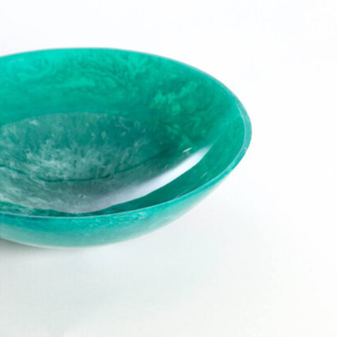 Schaal Binanga petrol emerald Ø34cm