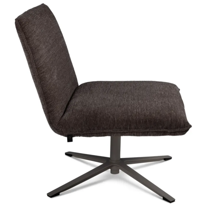 Fauteuil Bresha Bruin Rib