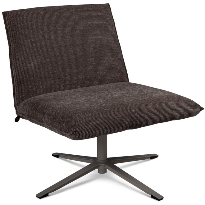 Fauteuil Bresha Bruin Rib