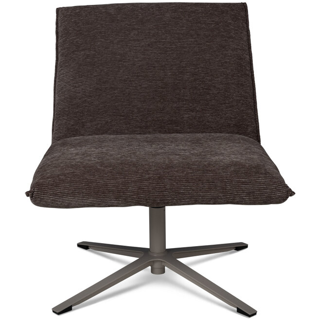 Fauteuil Bresha Bruin Rib