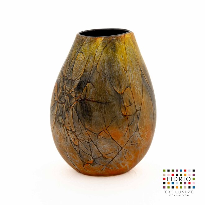 Glass Art Vaas Organic Magma H30cm