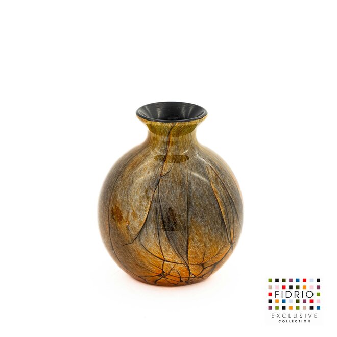 Glass Art Bolvaasje Organic Magma H12,5cm