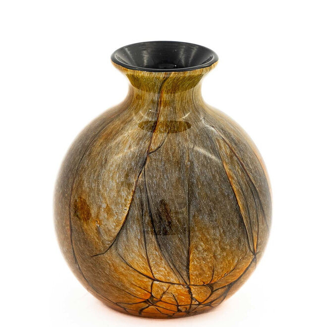 Glass Art Bolvaasje Organic Magma H12,5cm