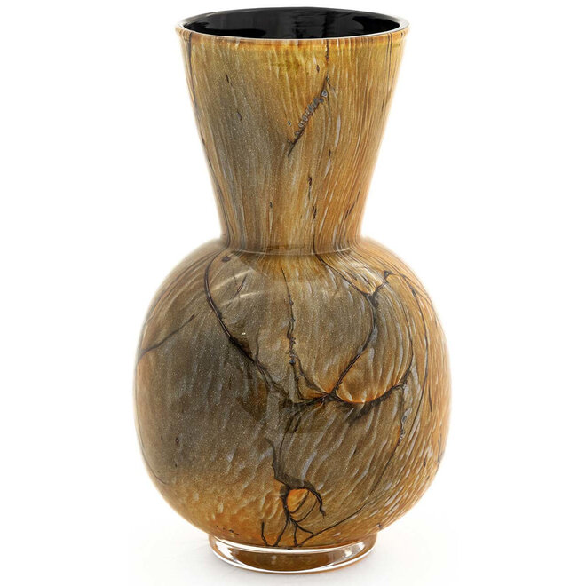 Glass Art Bolvaas Conical Neck Magma H22cm