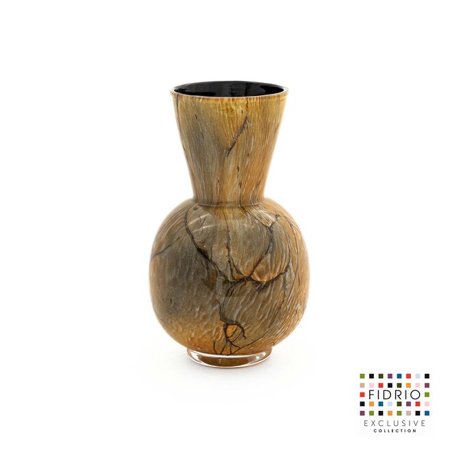 Glass Art Bolvaas Conical Neck Magma H22cm