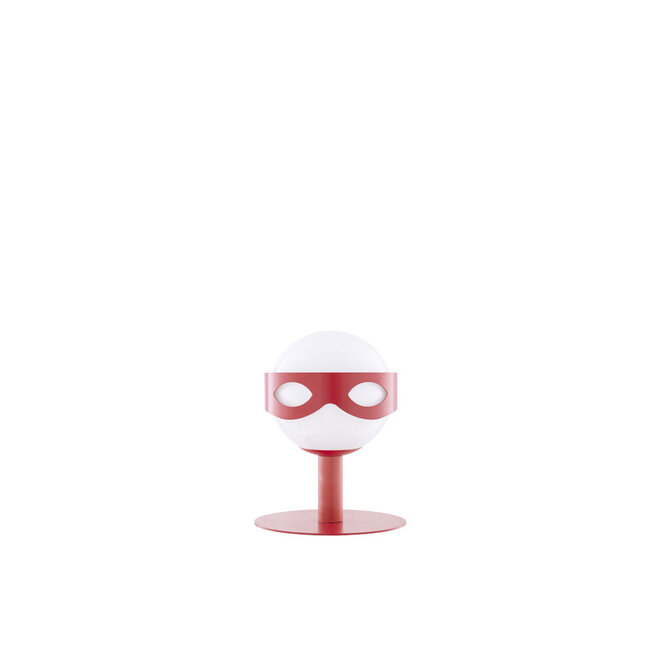 Tafellamp Arsène GM Masker rood H32cm