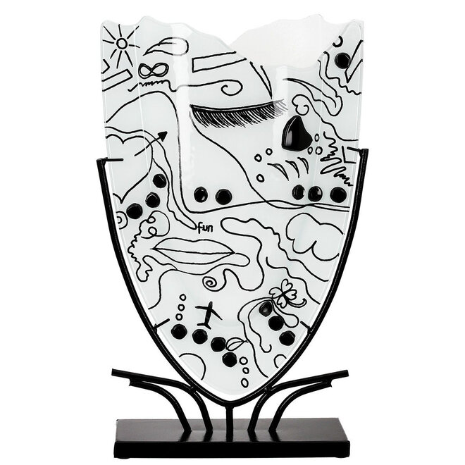 Glas Vaas Modern Art V