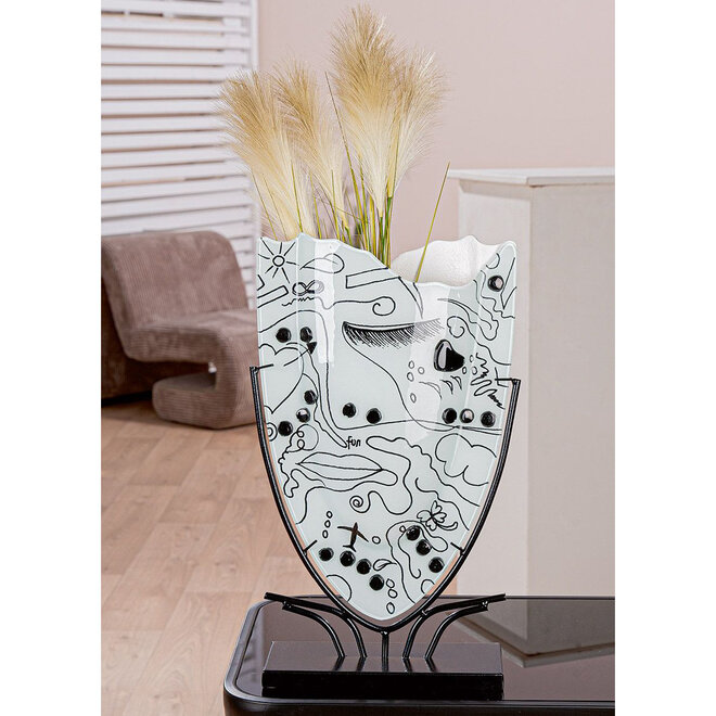 Glas Vaas Modern Art V