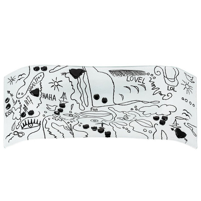 Glas Schaal Modern Art