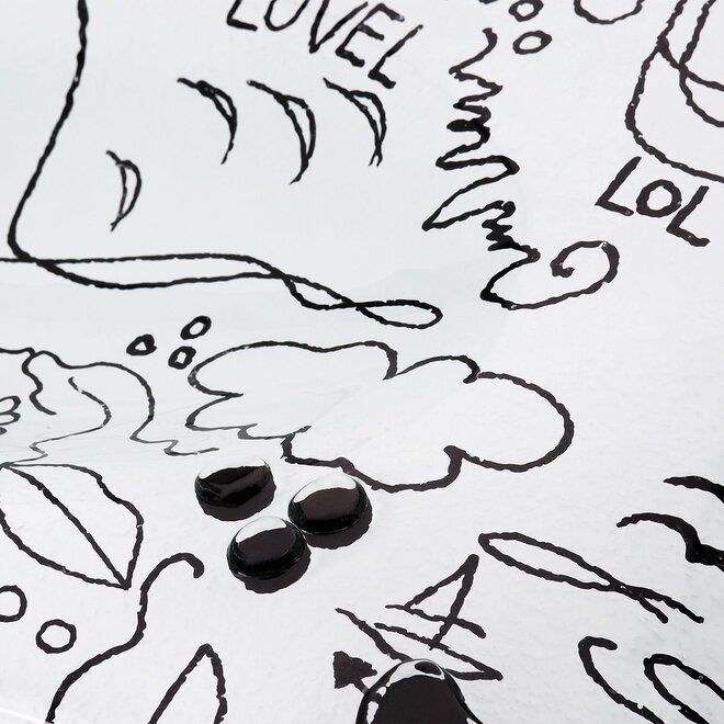 Glas Schaal Modern Art