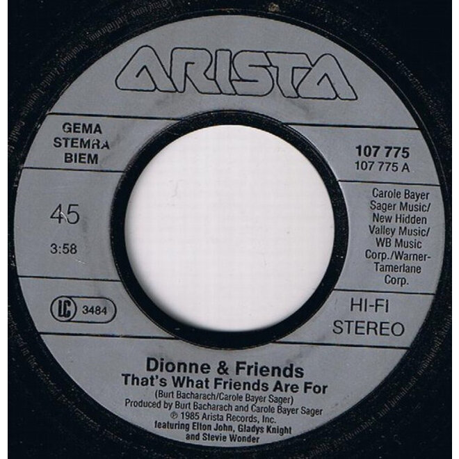 Muziekdoosje met melodie: That's What Friends Are For