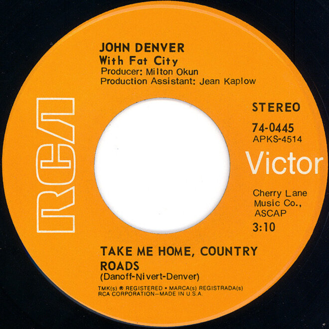 Muziekdoosje met melodie: Take me home country road