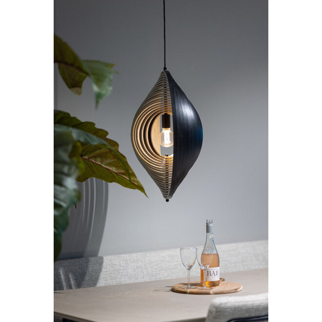 Hanglamp Woody zwart Ø59cm