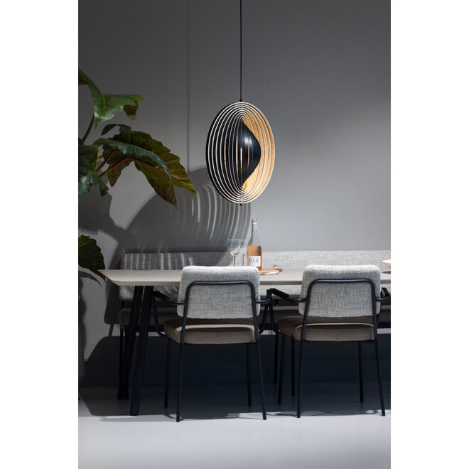 Hanglamp Woody zwart Ø59cm