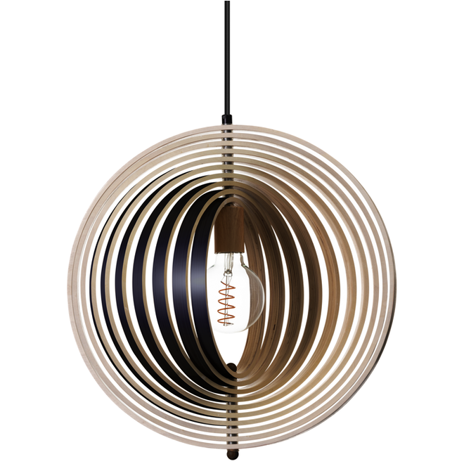 Hanglamp Woody zwart Ø43cm