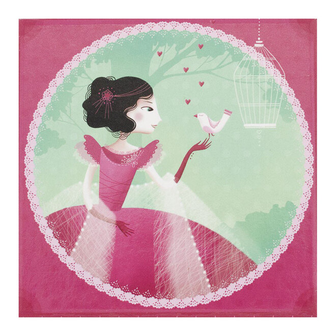 Sieradendoos Meisje bij Vogelkooi